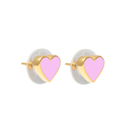 Mini Heart Studs cotton