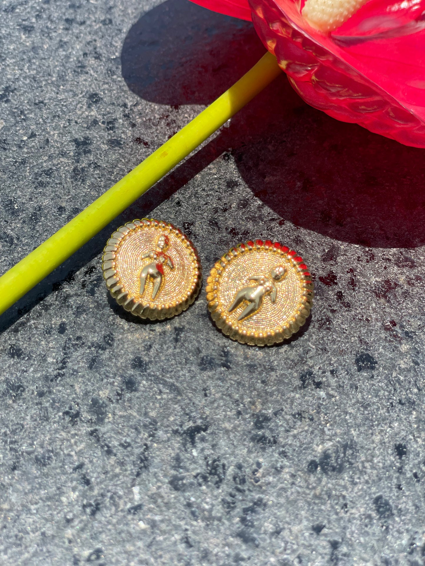 Venus coin Studs