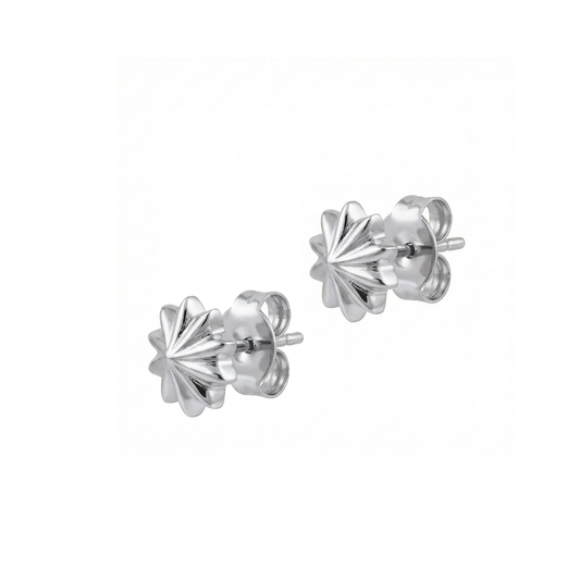 Bon Bon mini studs Rhodium