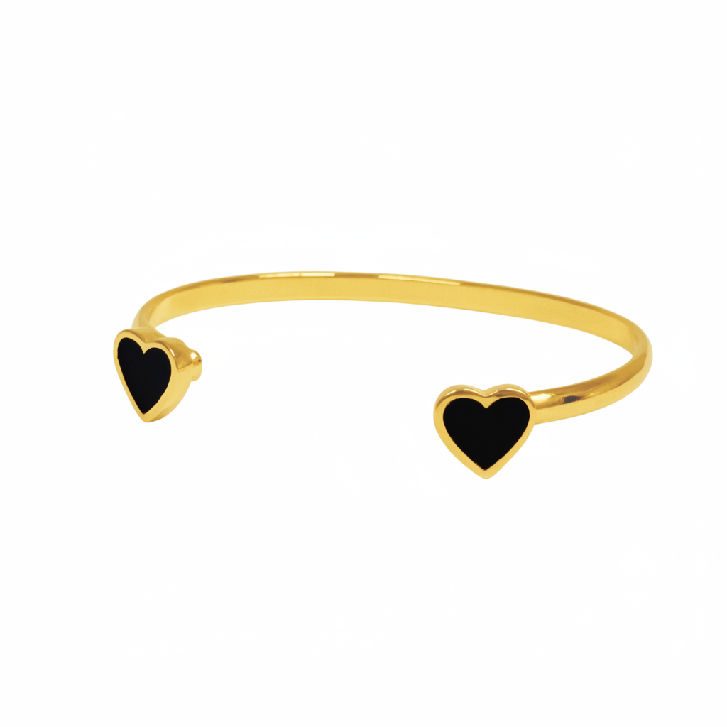 Heart Bracelet Black
