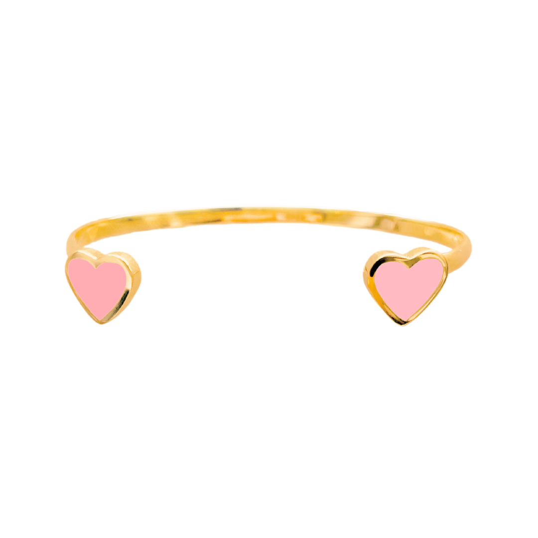 Heart Bracelet Cotton candy