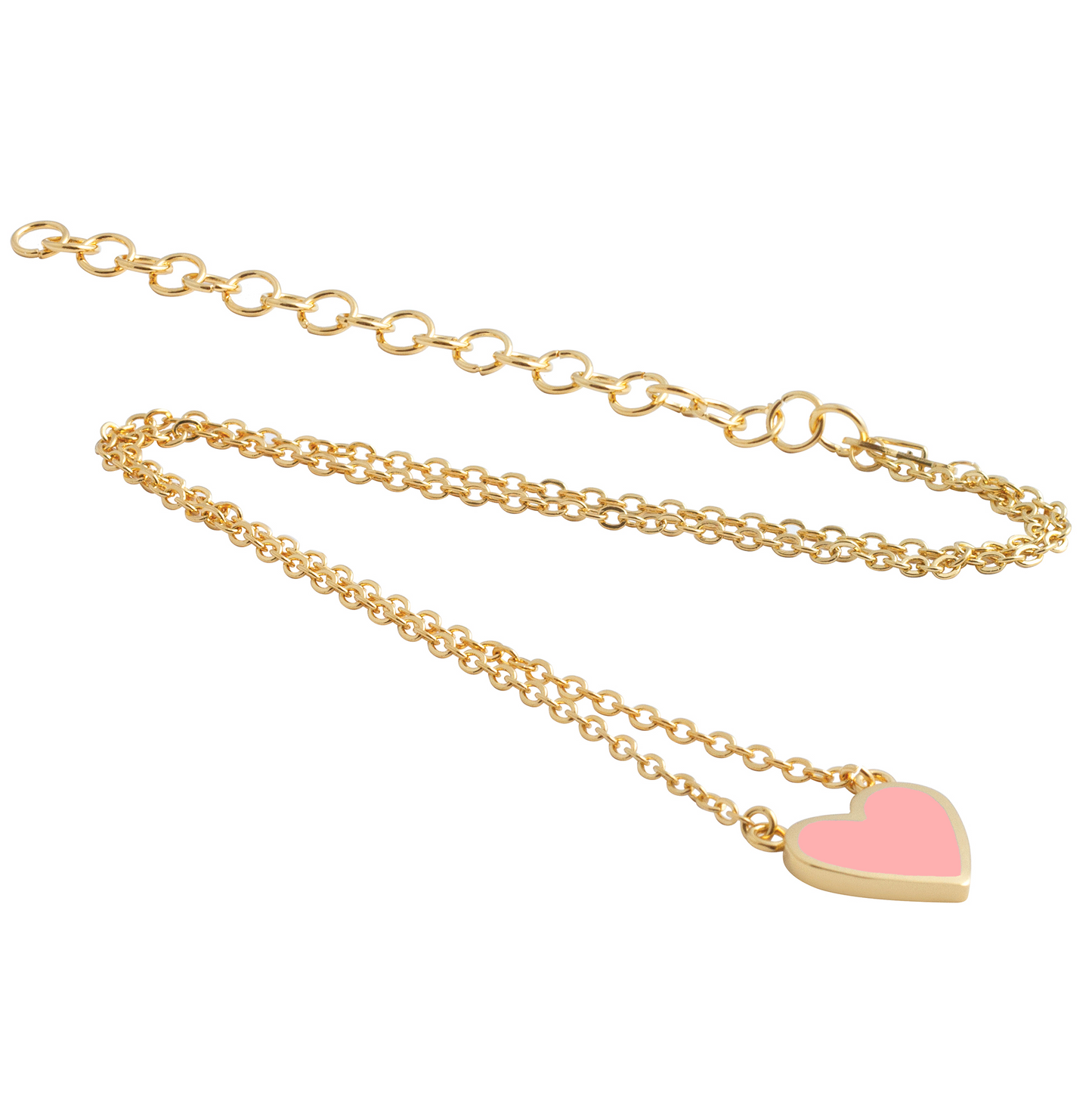 Heart Necklace cotton candy