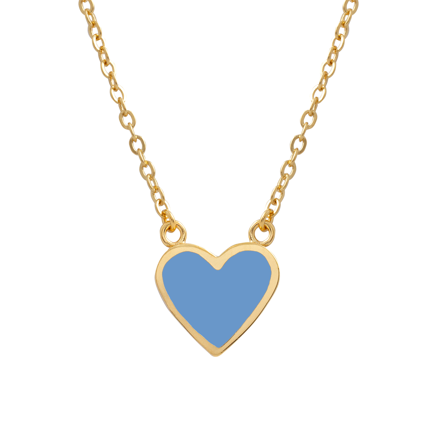 Heart Necklace Denim