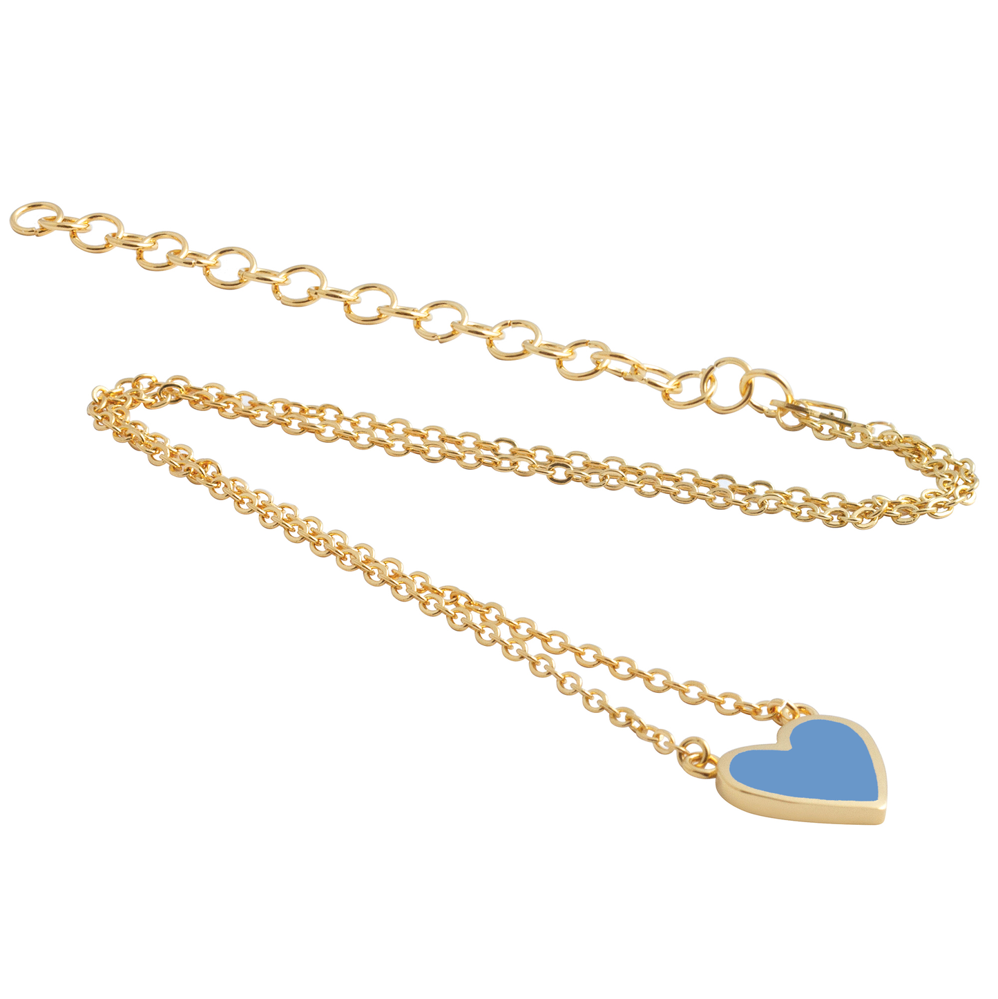 Heart Necklace Denim