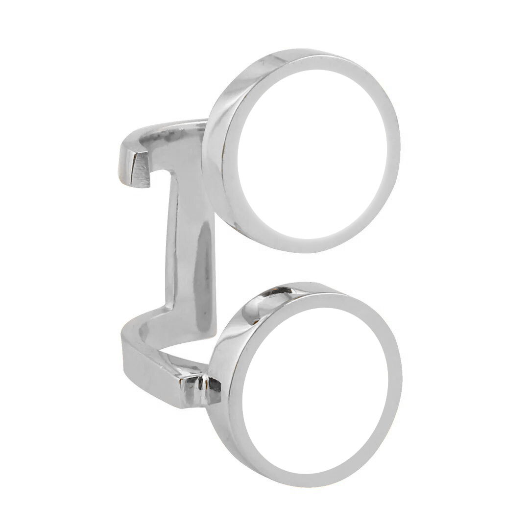 Énfasis Dos Puntos Ring White Rhodium