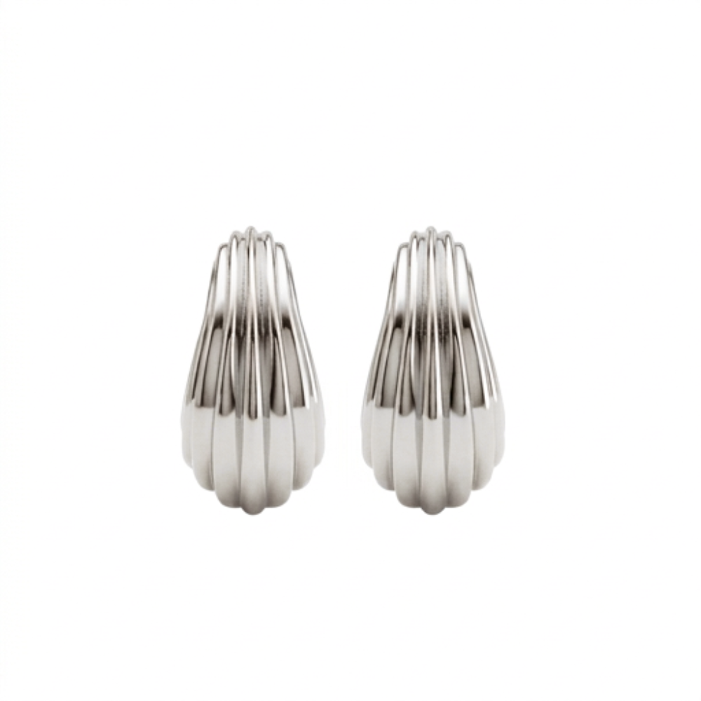 Bon Bon hoops Rhodium