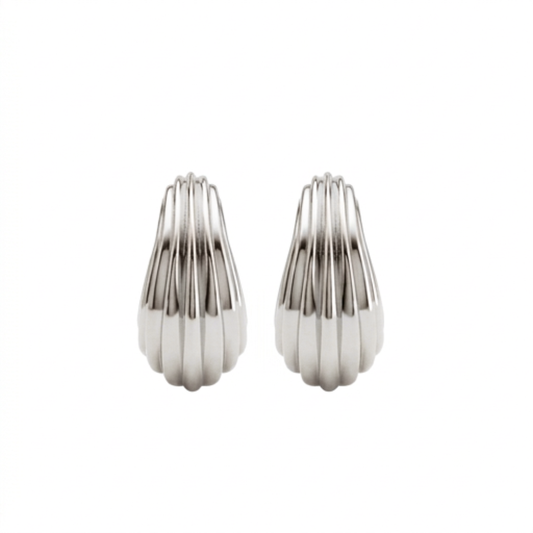 Bon Bon hoops Rhodium
