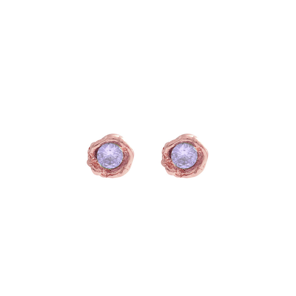 Tosca studs lavanda Rosegold