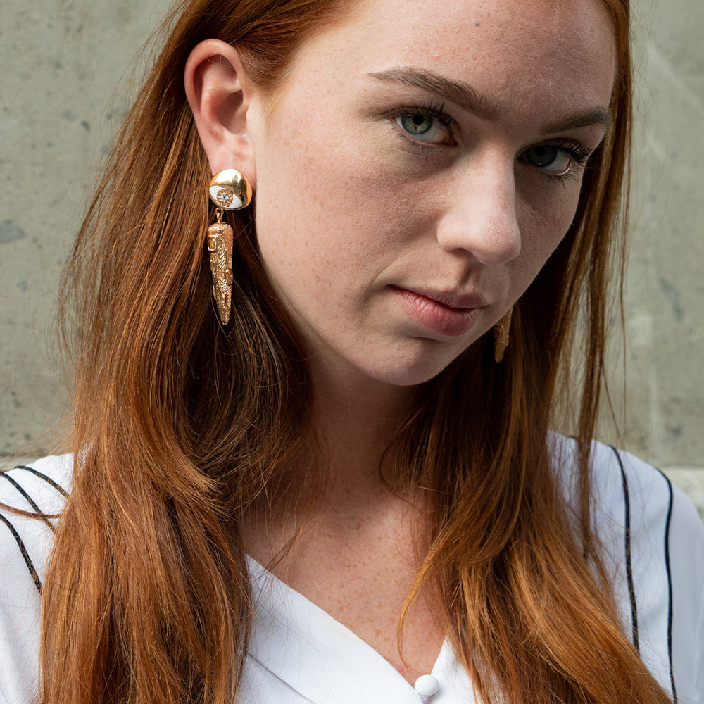 Adele Drop Earrings Rosegold