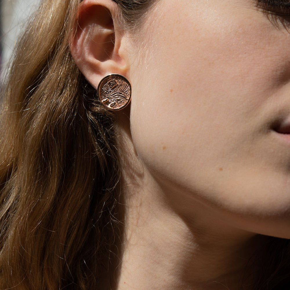 Adele Studs Rosegold
