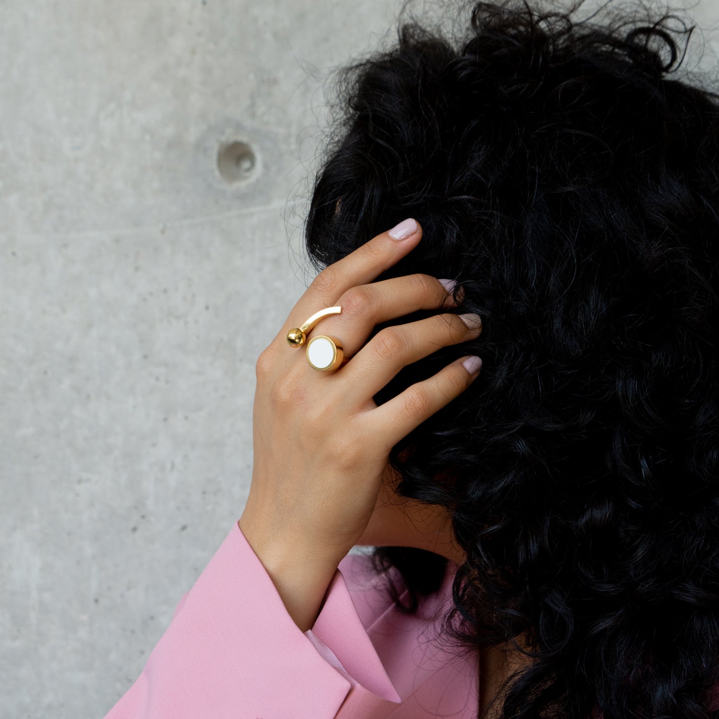 Énfasis Punto y Coma Ring white