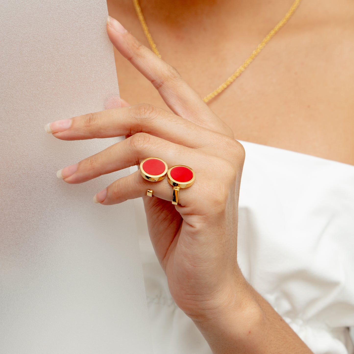 Énfasis Dos Puntos Ring RED