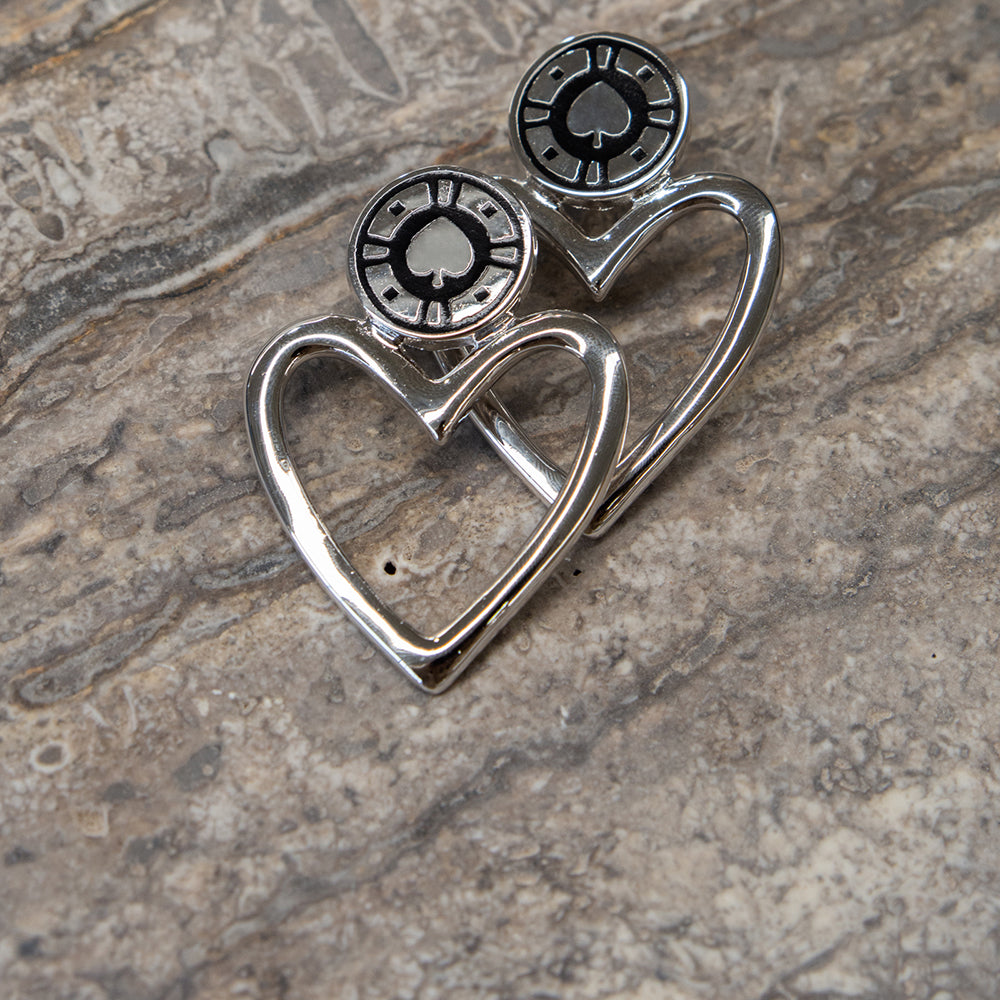 Jackpot Earrings Rhodium