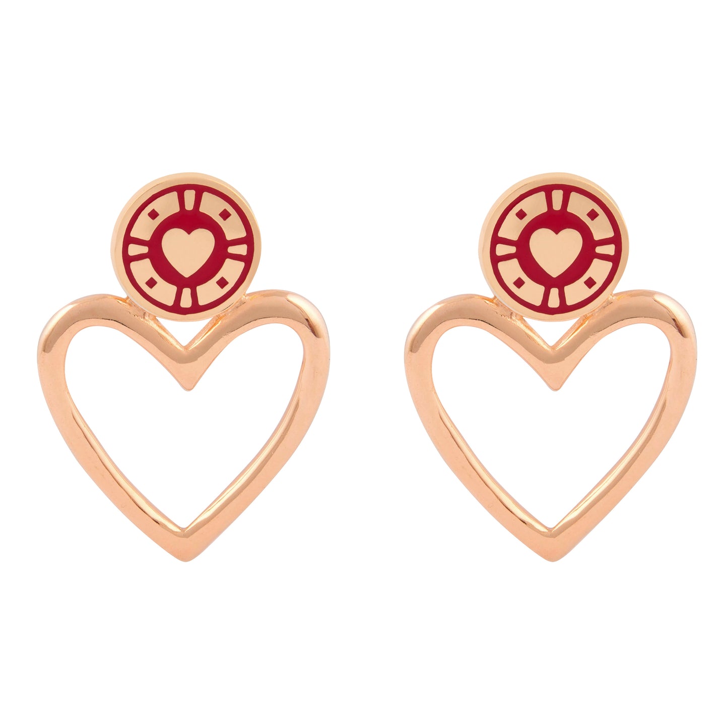 Jackpot Earrings Red