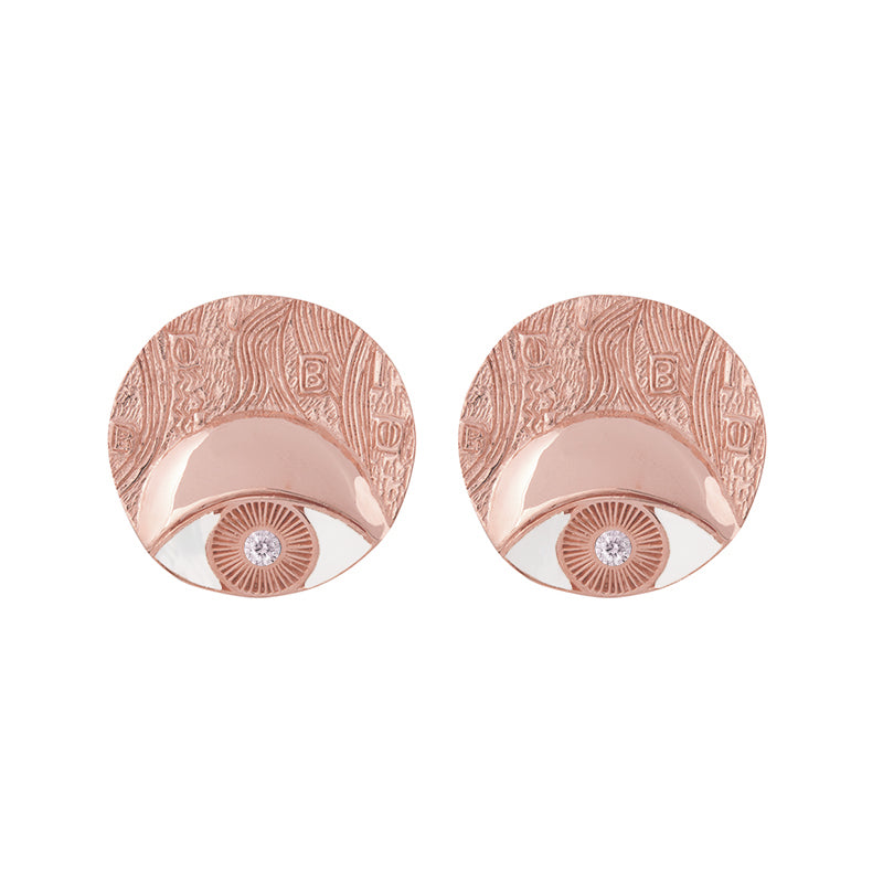 Adele Circle Earrings Rosegold