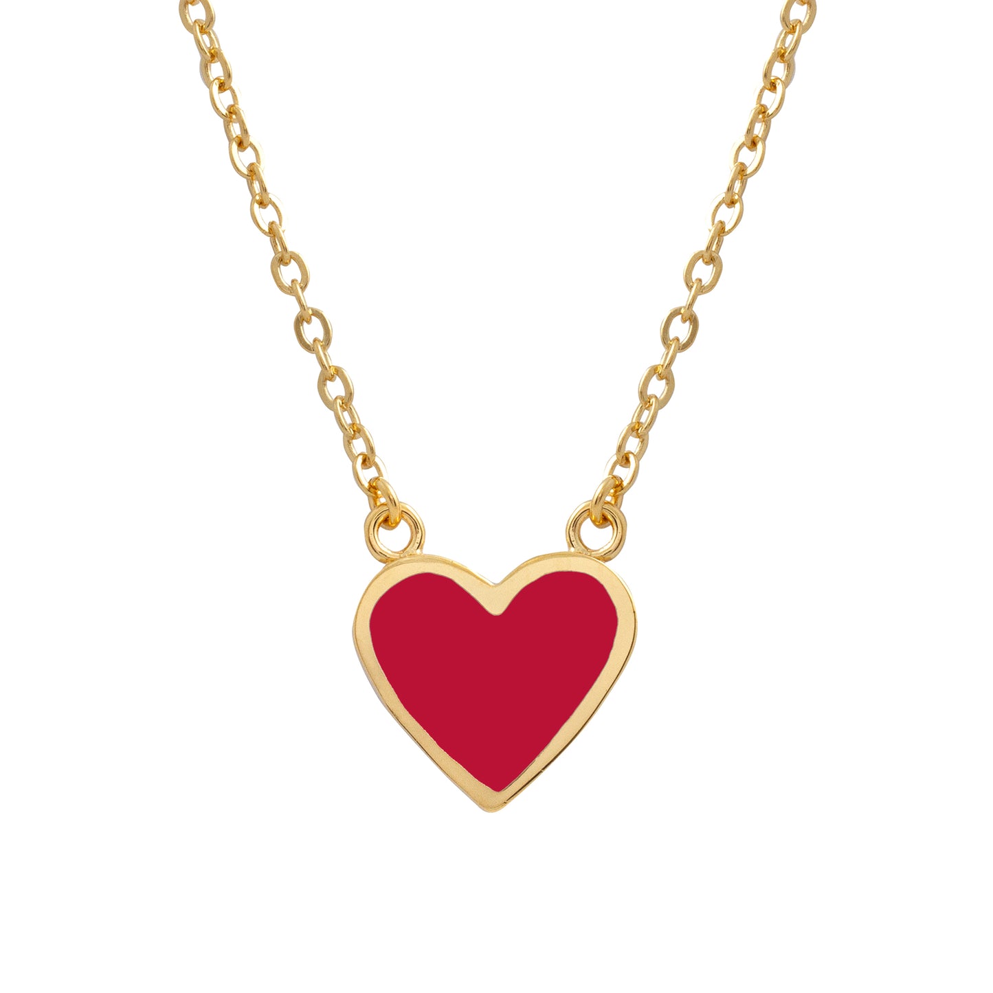 Heart Necklace Red