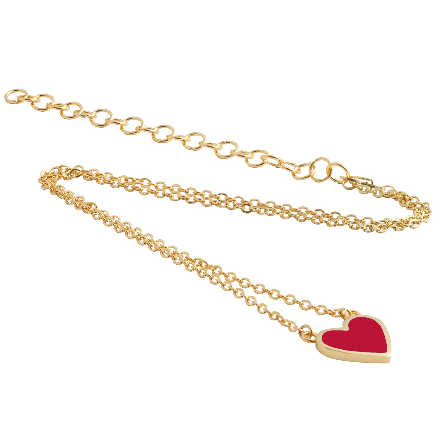 Heart Necklace Red