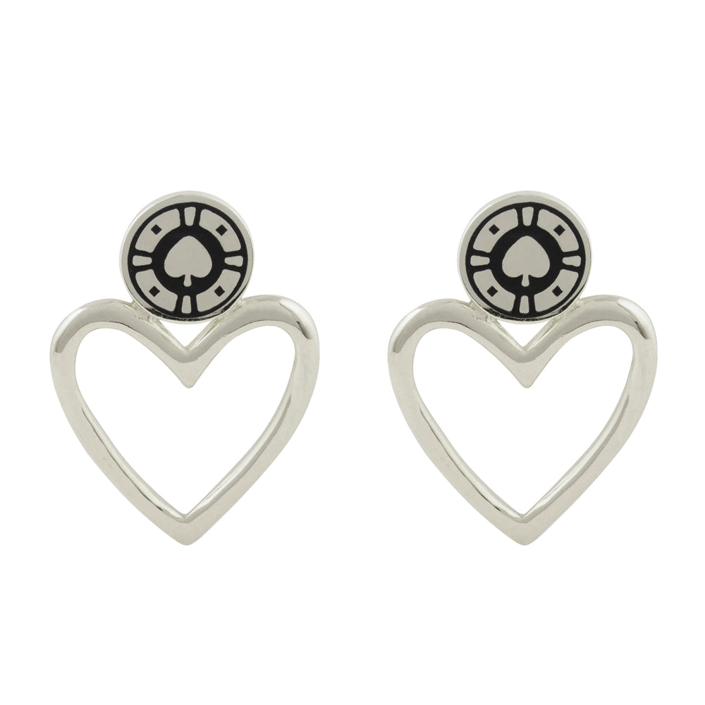 Jackpot Earrings Rhodium