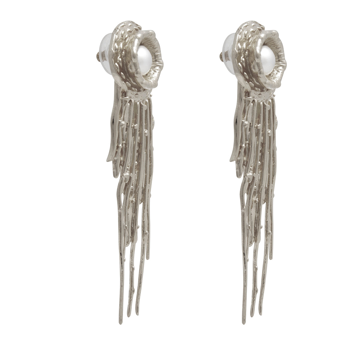 Shimmering Light Earrings Rhodium