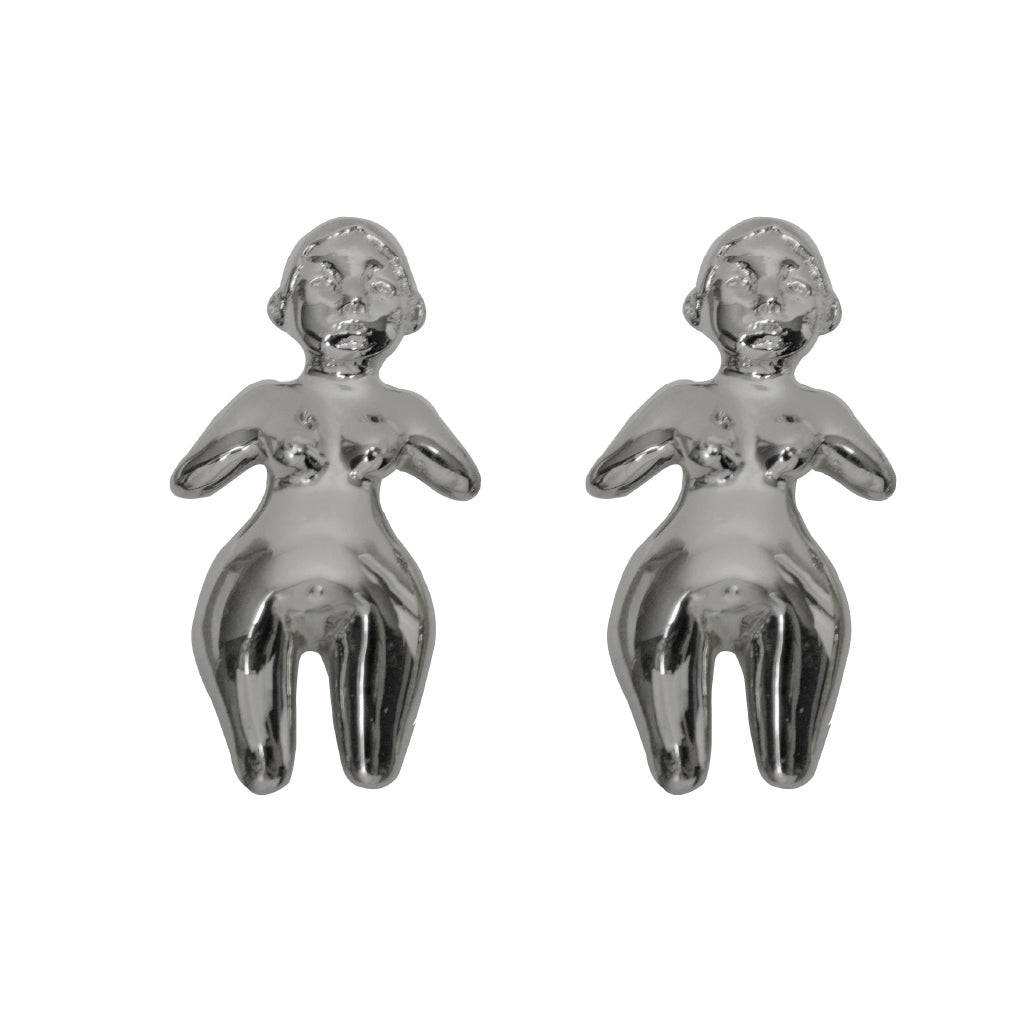 Venus Earrings Rhodium