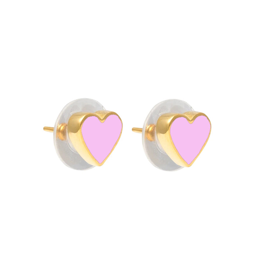 Mini Heart Studs cotton