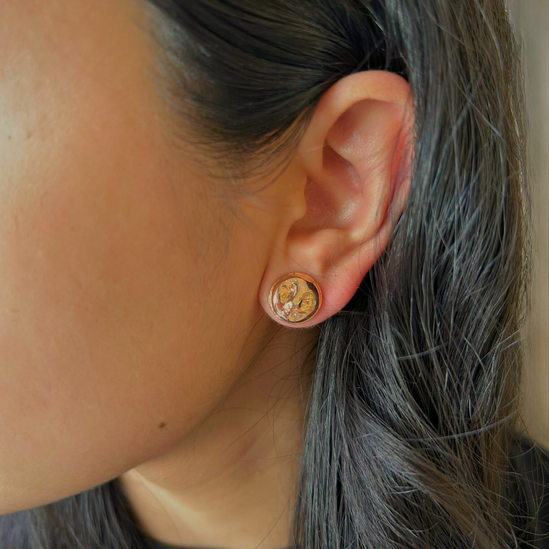 Venus studs Rosegold