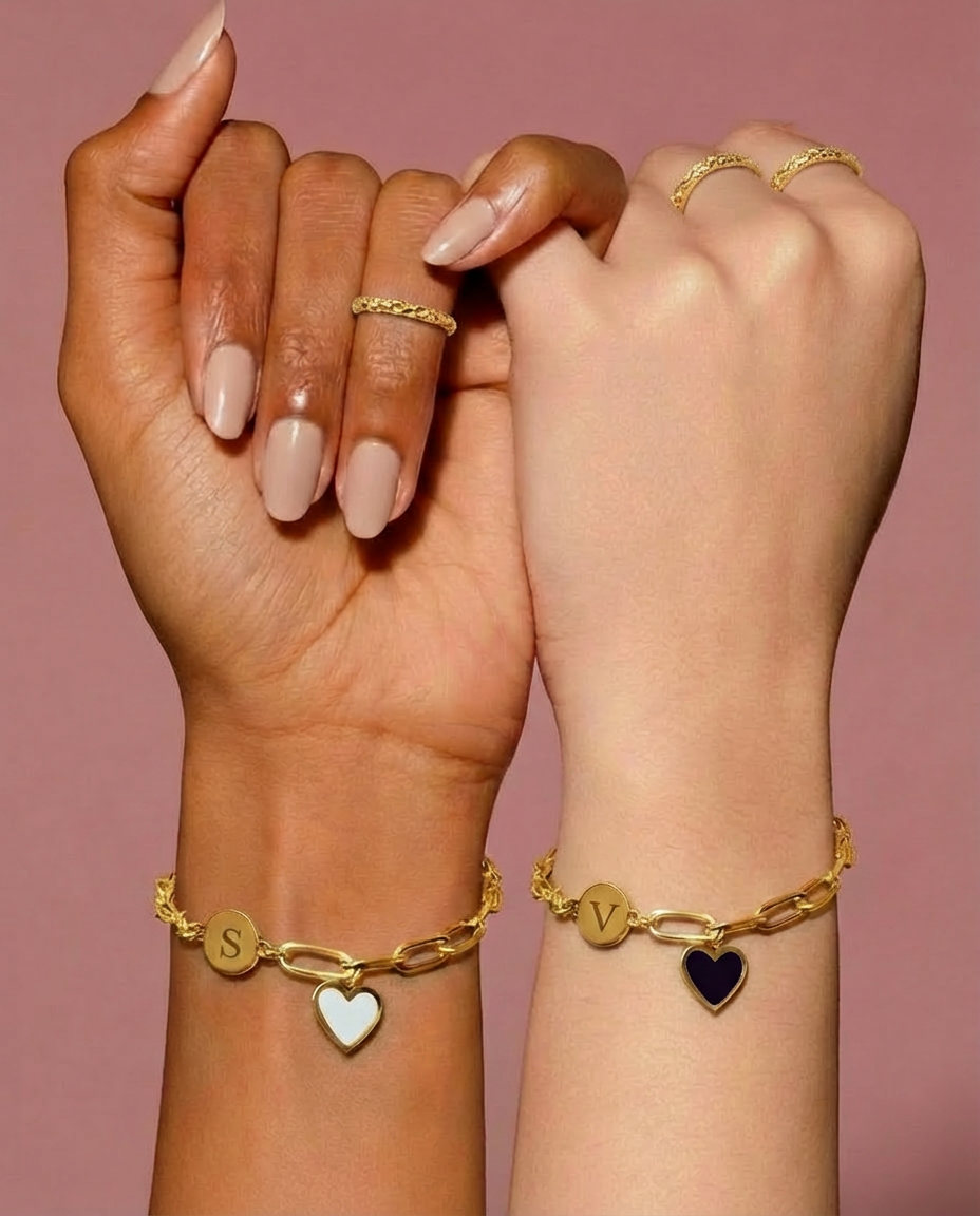 Single Charm Bracelet Mauve Taupé