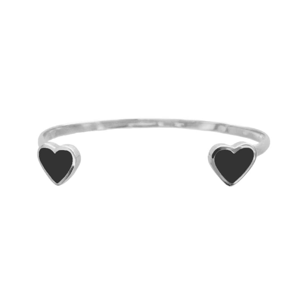Heart Bracelet Black Rhodium