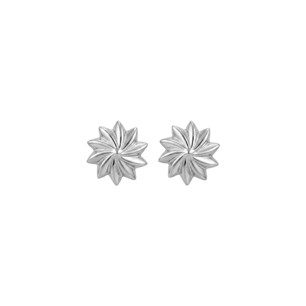 Bon Bon mini studs Rhodium