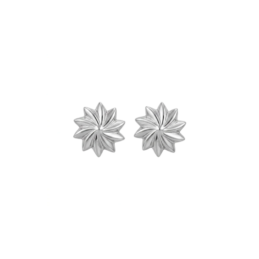 Bon Bon mini studs Rhodium