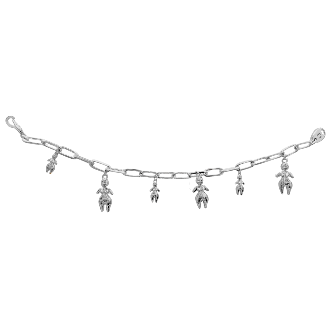 Venus Charm Bracelet Rhodium