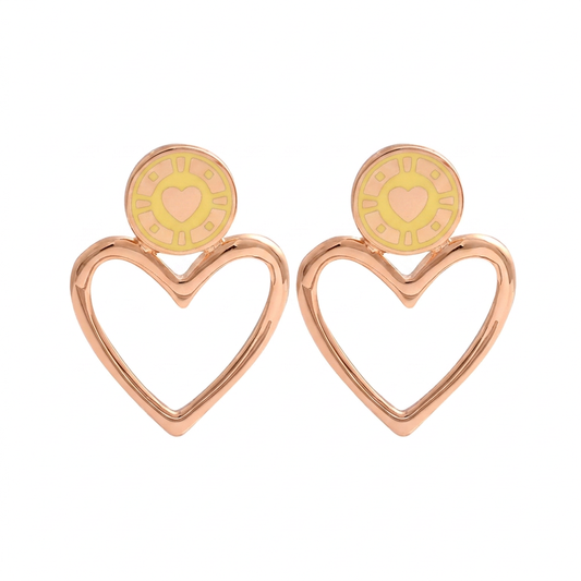 Jackpot Earrings Butter Rosegold
