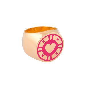 Casino Ring Hot pink