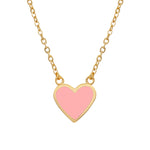 Heart Necklace cotton candy