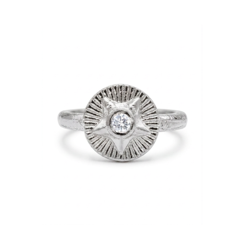 Estrella Ring Rhodium