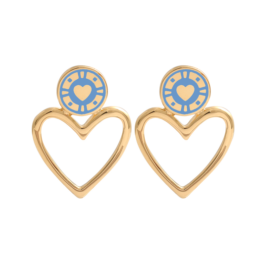 Jackpot Earrings Denim