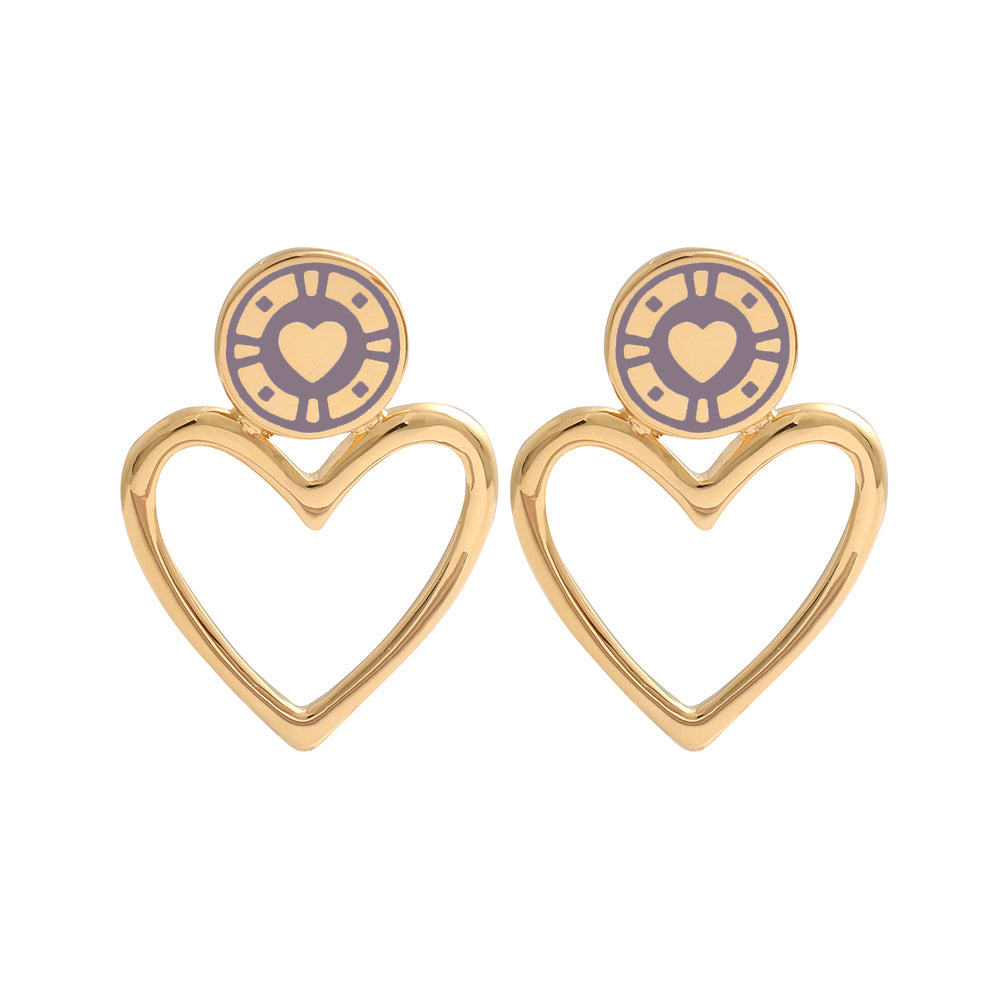 Jackpot Earrings Mauve Taupé