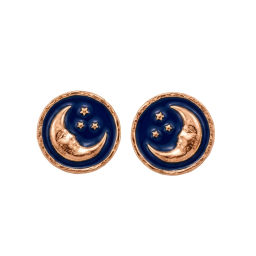 Luna studs Rosegold