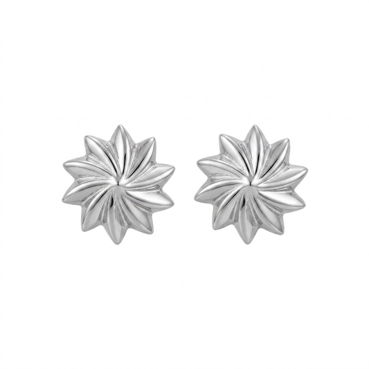 Bon Bon mini studs Rhodium