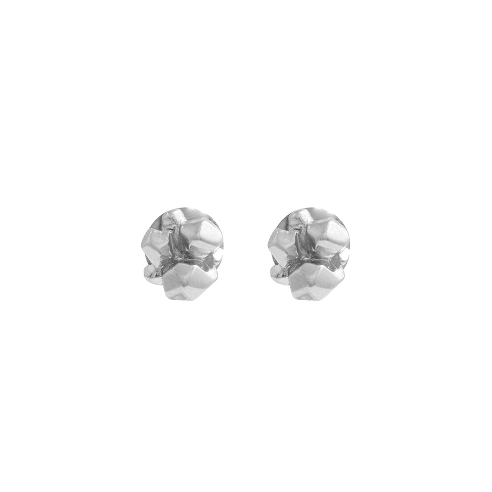 Piedra studs Rhodium