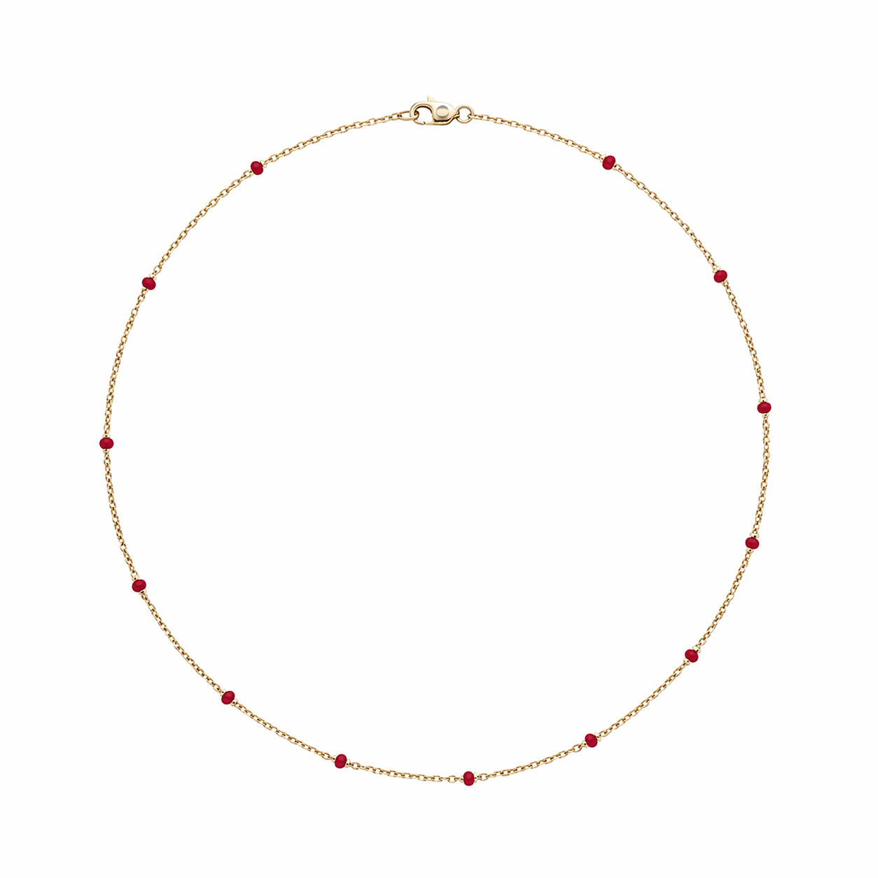 Enamel 14K Chain