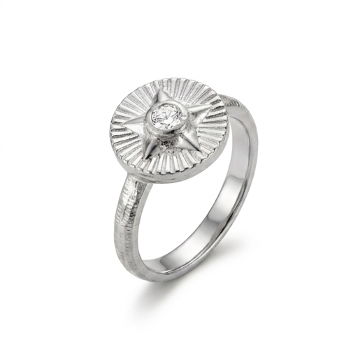 Estrella Ring Rhodium