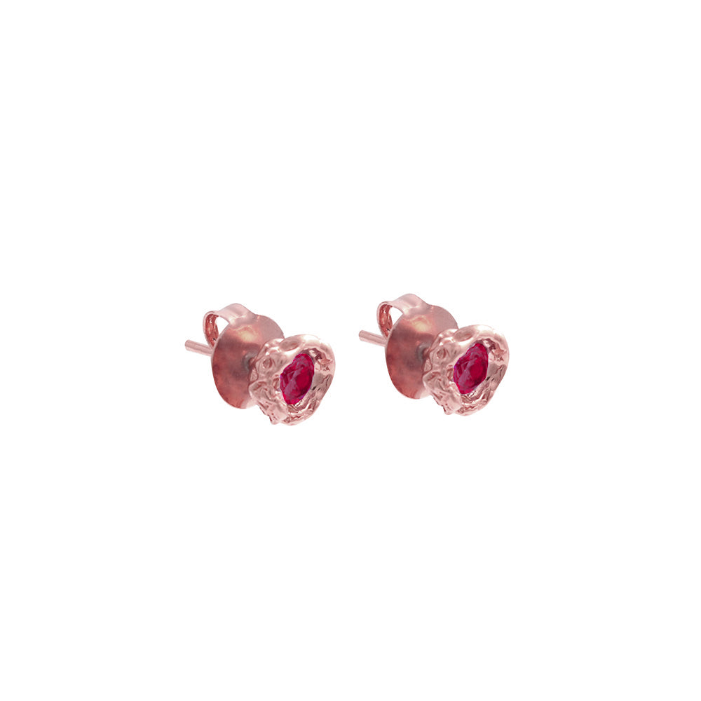 Tosca studs Rubi Rosegold