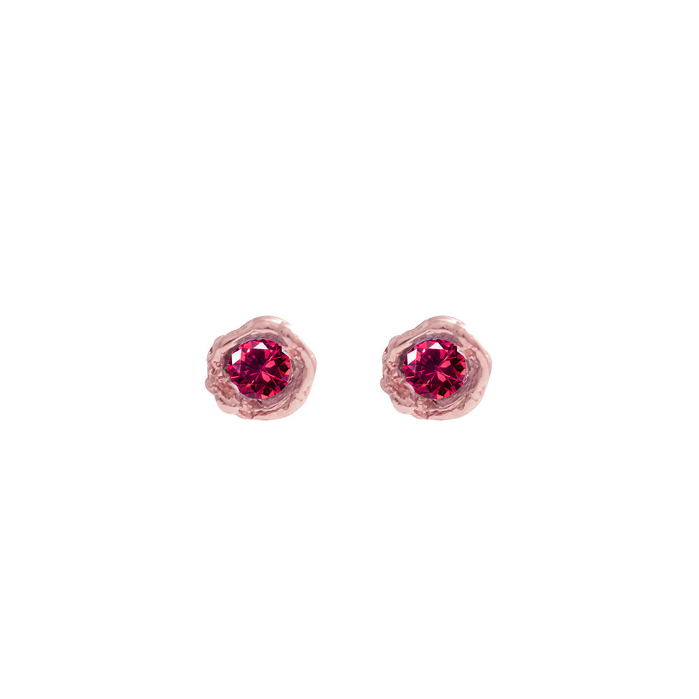 Tosca studs Rubi Rosegold