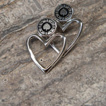 Jackpot Earrings Rhodium
