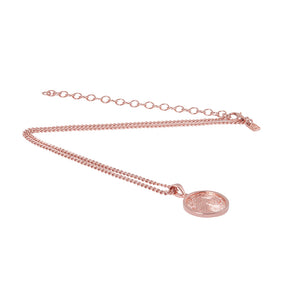 Adele Coin Necklace Rosegold