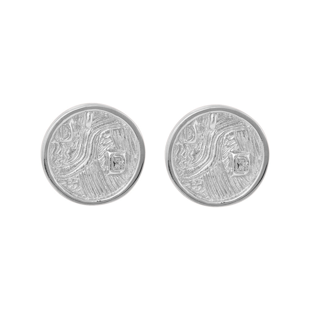 Adele Studs Rhodium