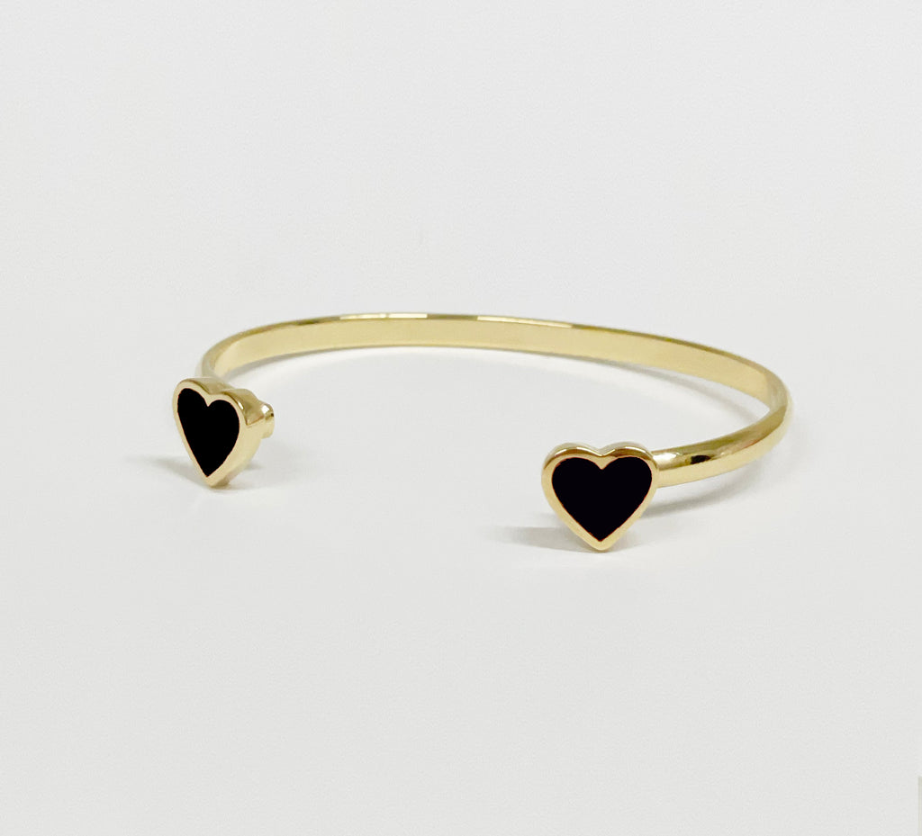 Heart Bracelet Black