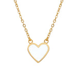 Heart Necklace White
