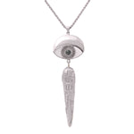 Adele Drop Necklace Rhodium small